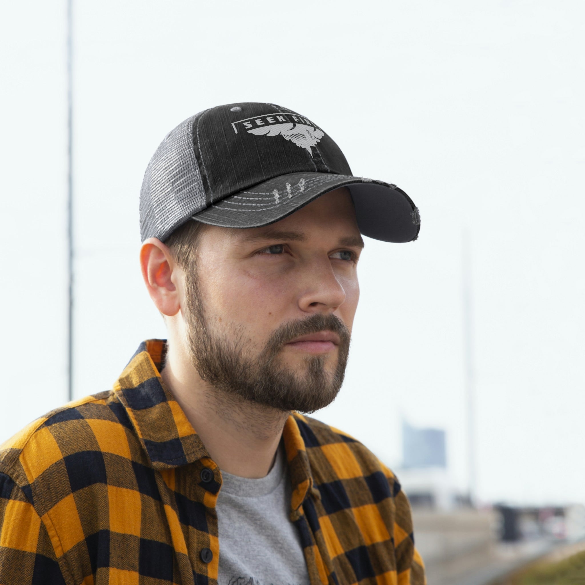 Seek First - Unisex Trucker Hat - Seek First