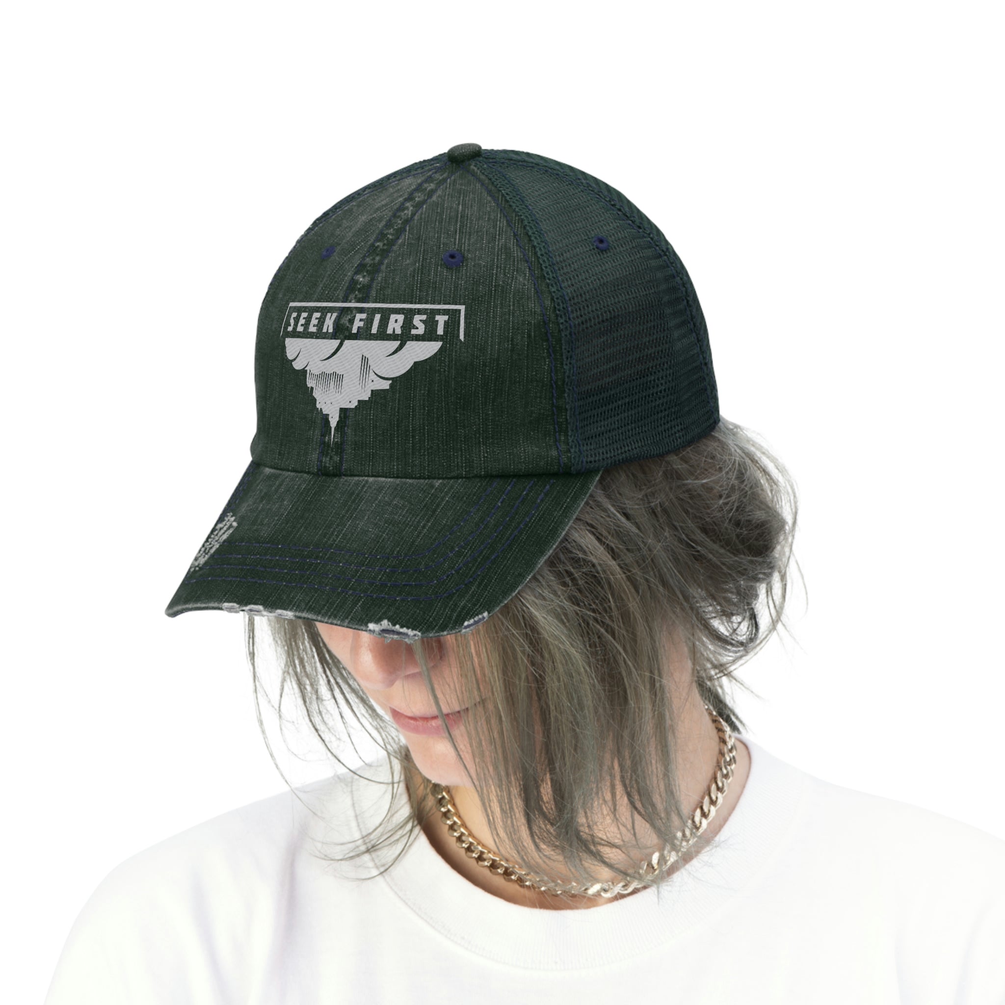 Seek First - Unisex Trucker Hat - Seek First