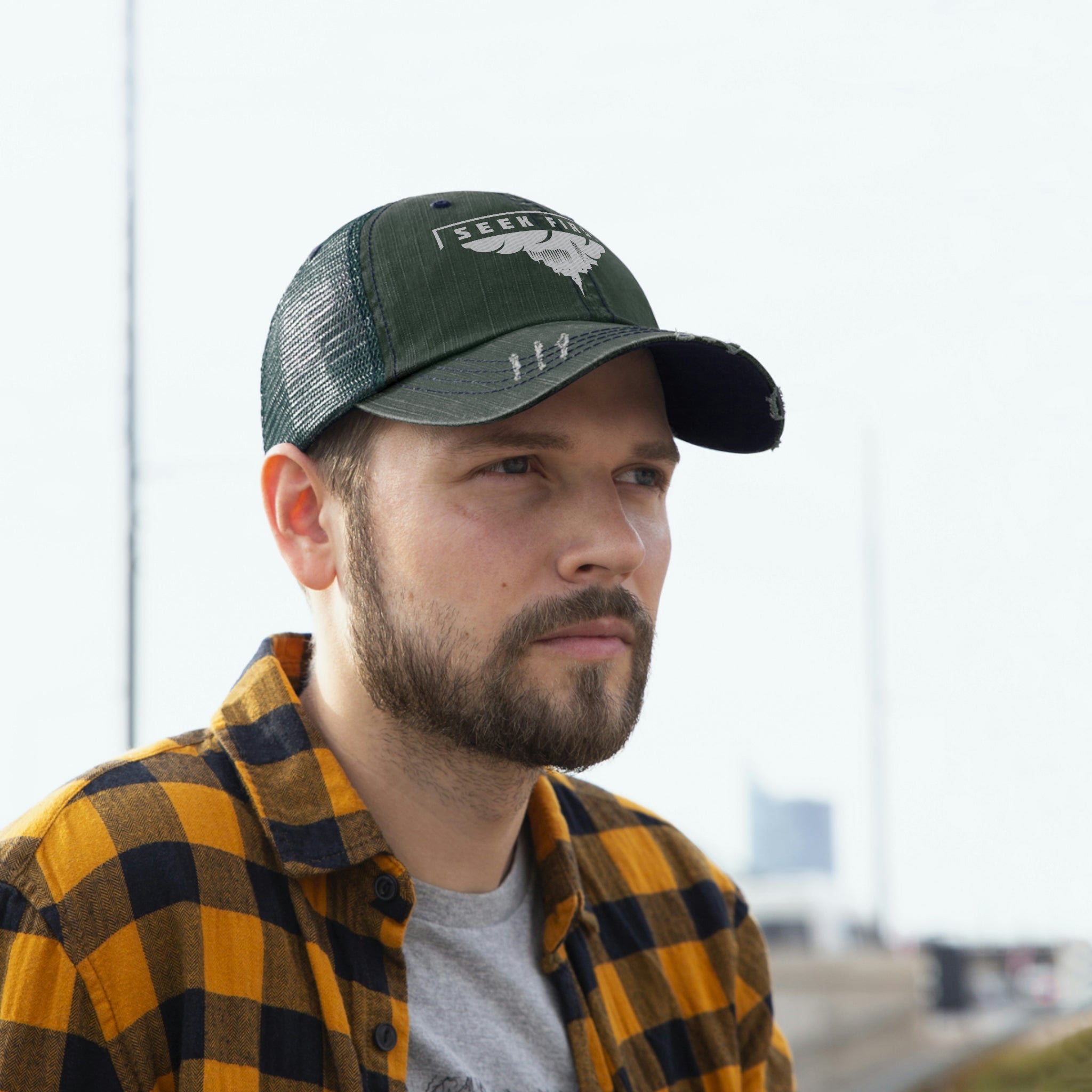 Seek First - Unisex Trucker Hat - Seek First